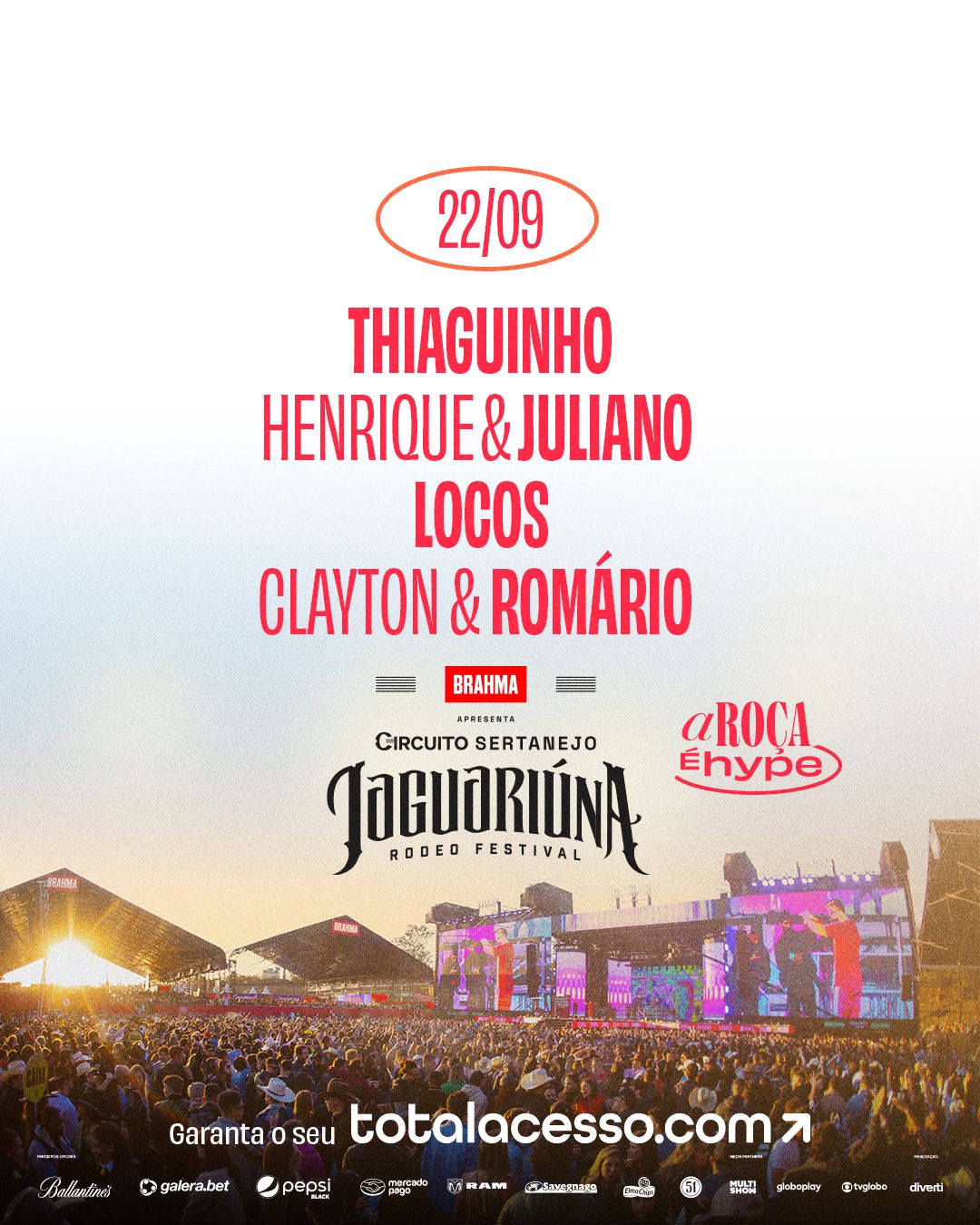 Jaguariúna Rodeo Festival 2019 é na Total Acesso.