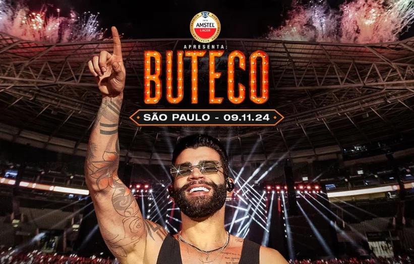 Show Buteco do Gusttavo Lima em 2024 será em um estádio de Curitiba